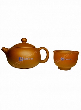 Изображения Чайник и чашки с логотипом 2